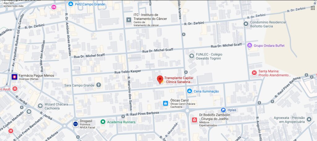 MAPA LOCALIZAÇÃO CLINICA SANABRIA MARCELO ZANOLLI